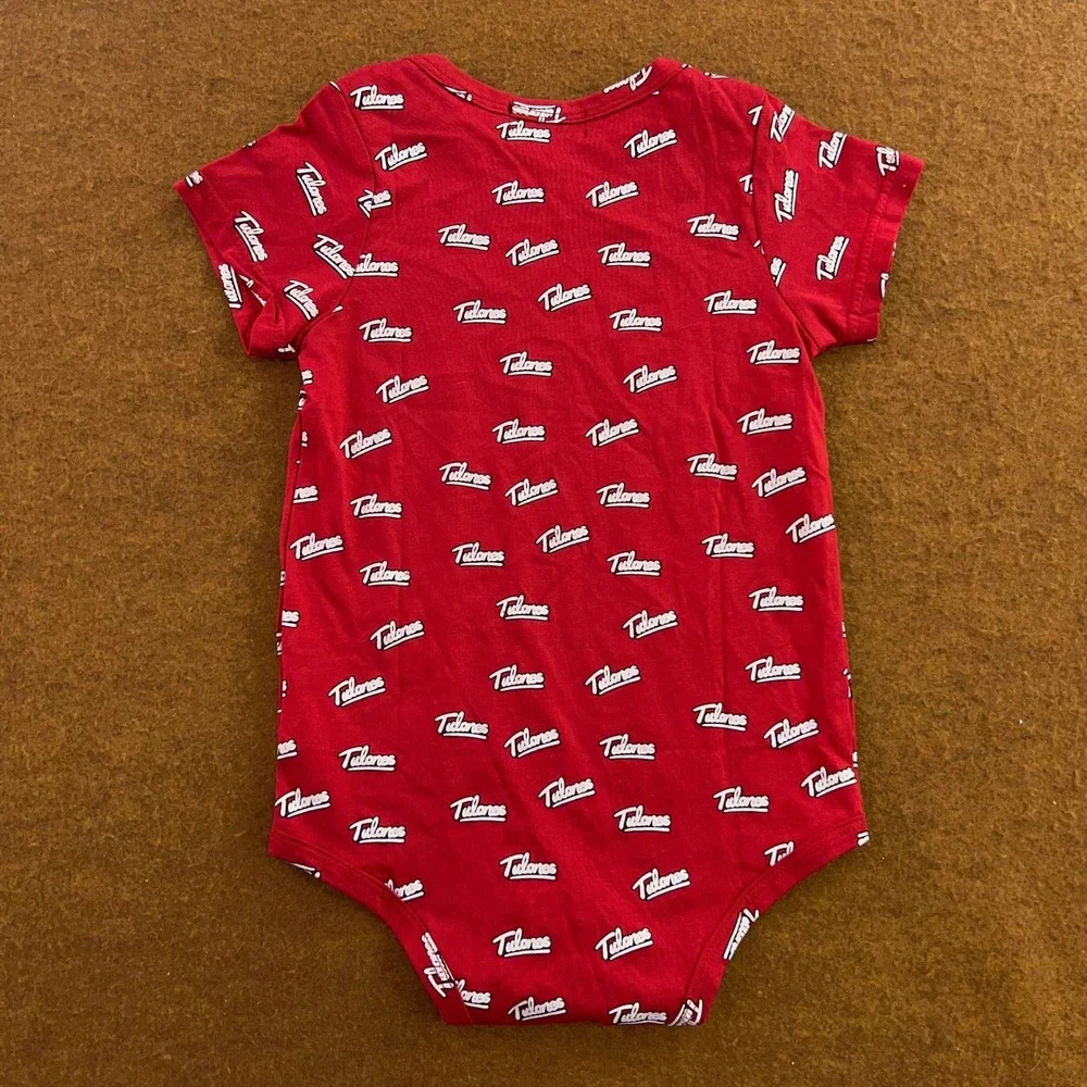 Tulones Baby 24M Red White Currency Collectors Logo Print 3 Pack Bodysuits New